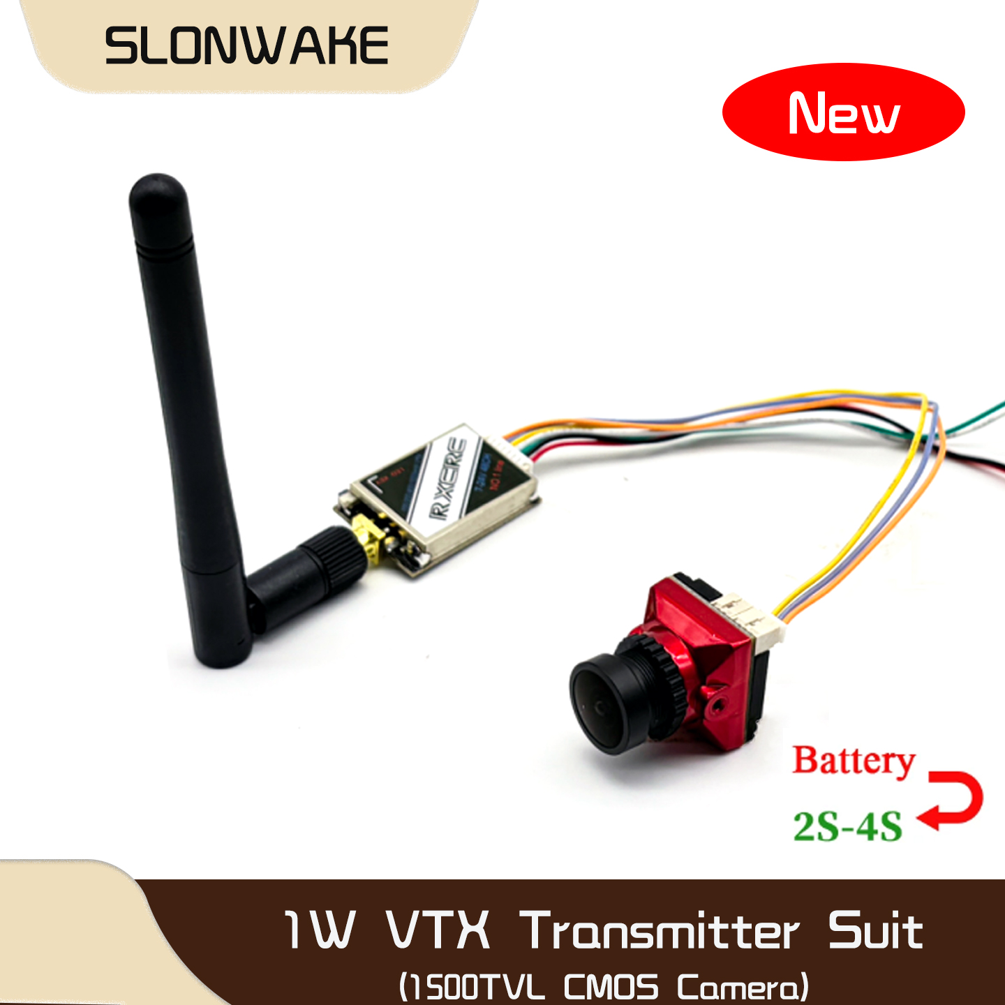 SLONWAKE  5.8G 48CH 1W VTX 100 - Drone Camera Lens 评论和价格