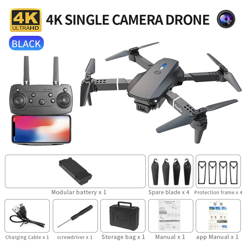 E88 ProIntelligent Folding Dro - Drone Camera Professional 评论和价格