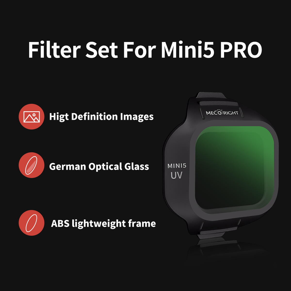 Mecoright Applies DJI Mini5 Pr - Drone Camera Filter 评论和价格